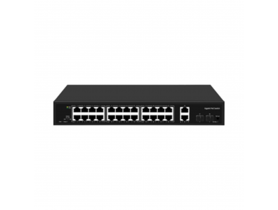 SWITCH POE HÀN QUỐC SAMBO, 28 CỔNG GIGABIT, 2 SFP -  SSW2402S-300D
