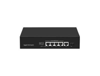SWITCH POE HÀN QUỐC SAMBO 4 CỔNG POE GIGABIT, 1 UPLINK, 1 SFP - SSW0401G