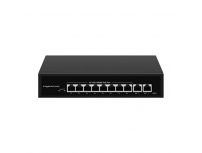 SWITCH POE HÀN QUỐC SAMBO, 8 CỔNG POE GIGABIT, 2 UPLINK - SSW0802G